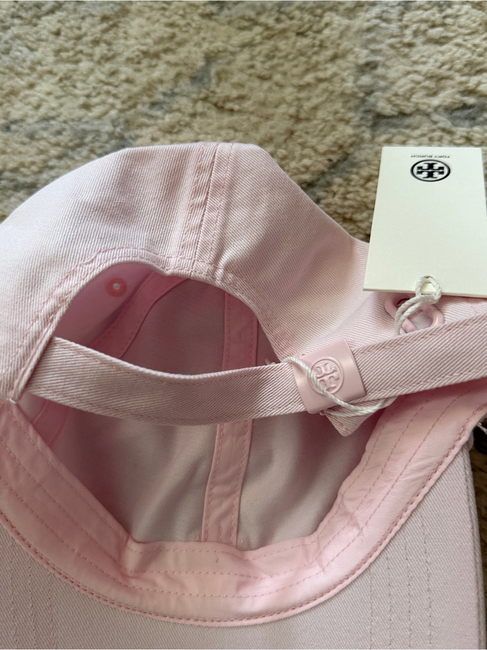 Tory Burch Light Pink Logo Cap - Picture 4 of 5